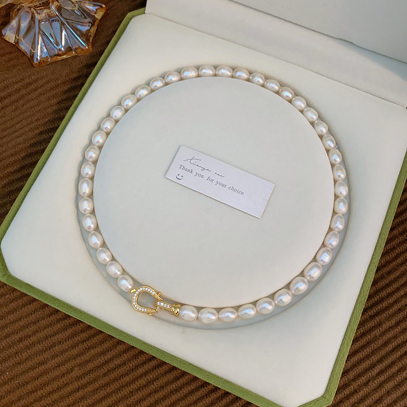 Baroque Pearl Pendant Necklace Gold - 슈퍼 고품질 100% 천연 담수 진주