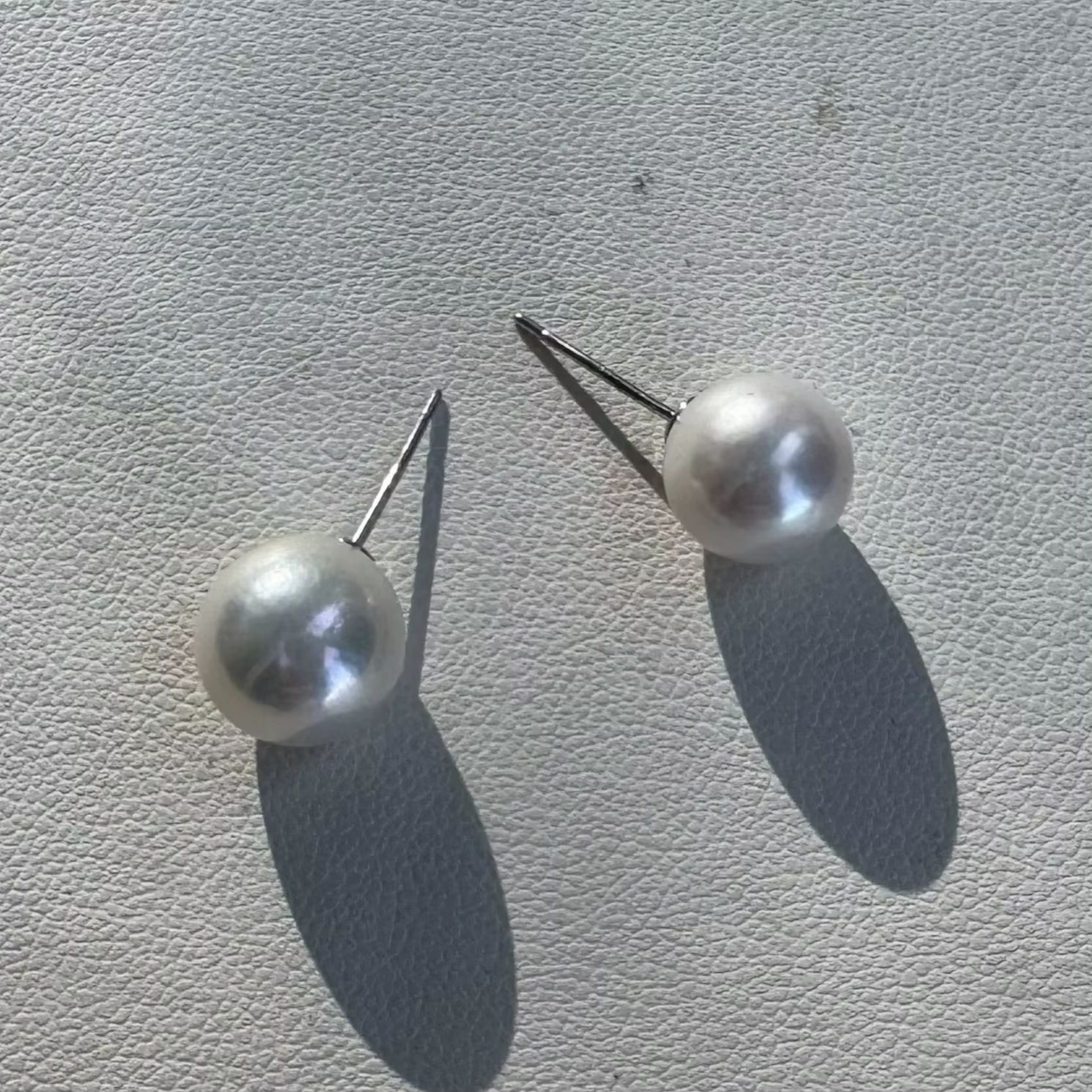 Akoya Pearl Stud Earrings Sterling Silver - 아름다운 주얼리, AAAA 등급의 9-10-11mm 천연