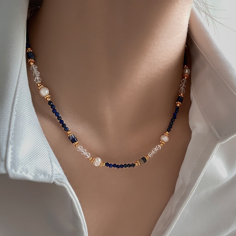 Baroque Pearl Pendant Necklace Gold - 새로운 디자인 100% 천연 담수 진주