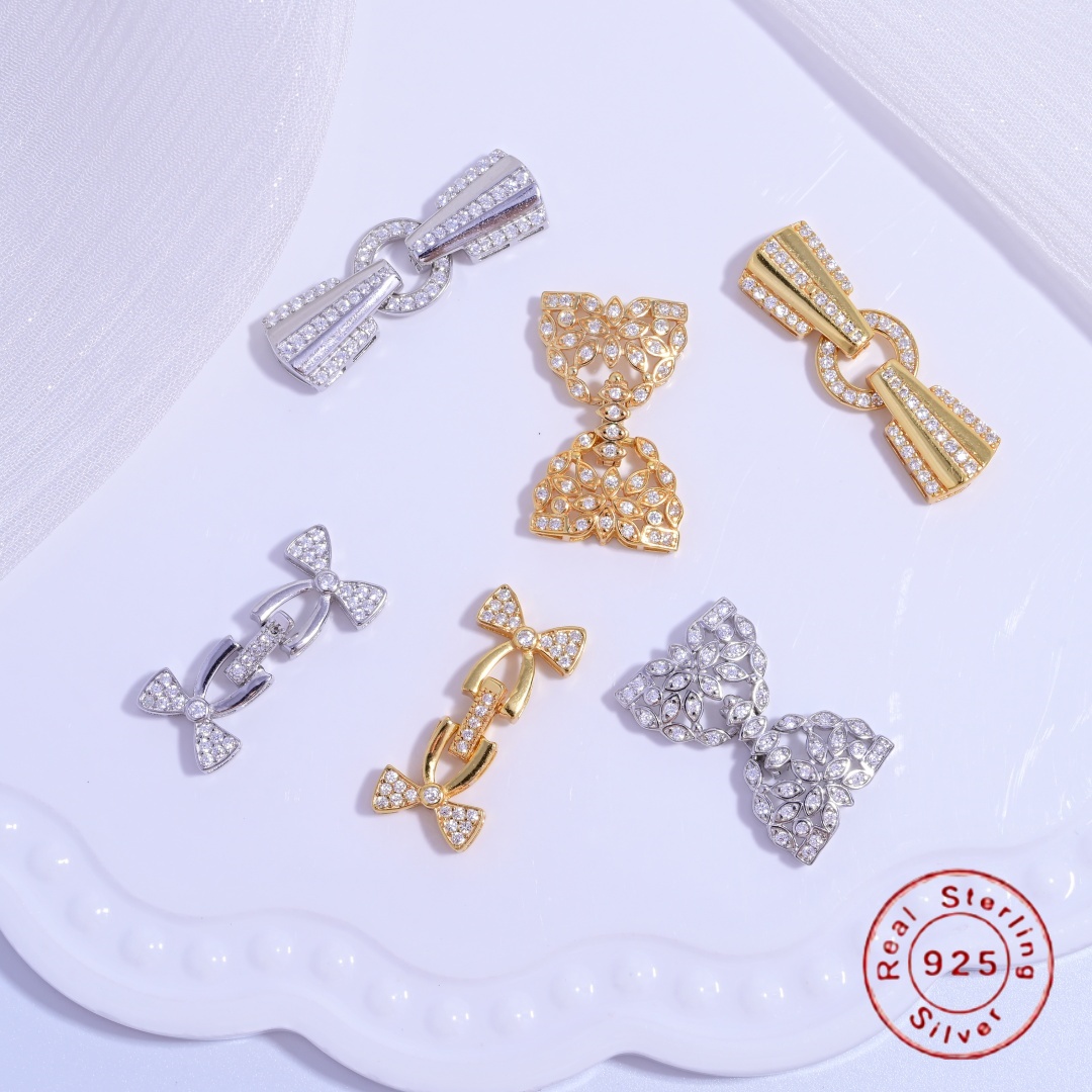 Silver Bead Clasps For Pearl Necklace - S925 스털링 실버 멀티 행 진주