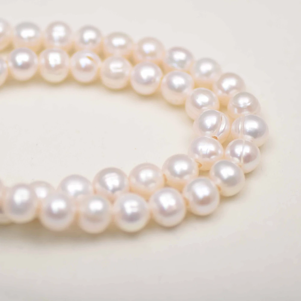 10-11mm 4A 등급 대형 흰색 원형 담수 진주 1 - Natural Freshwater Pearl Strand Loose Beads 리뷰 및 가격
