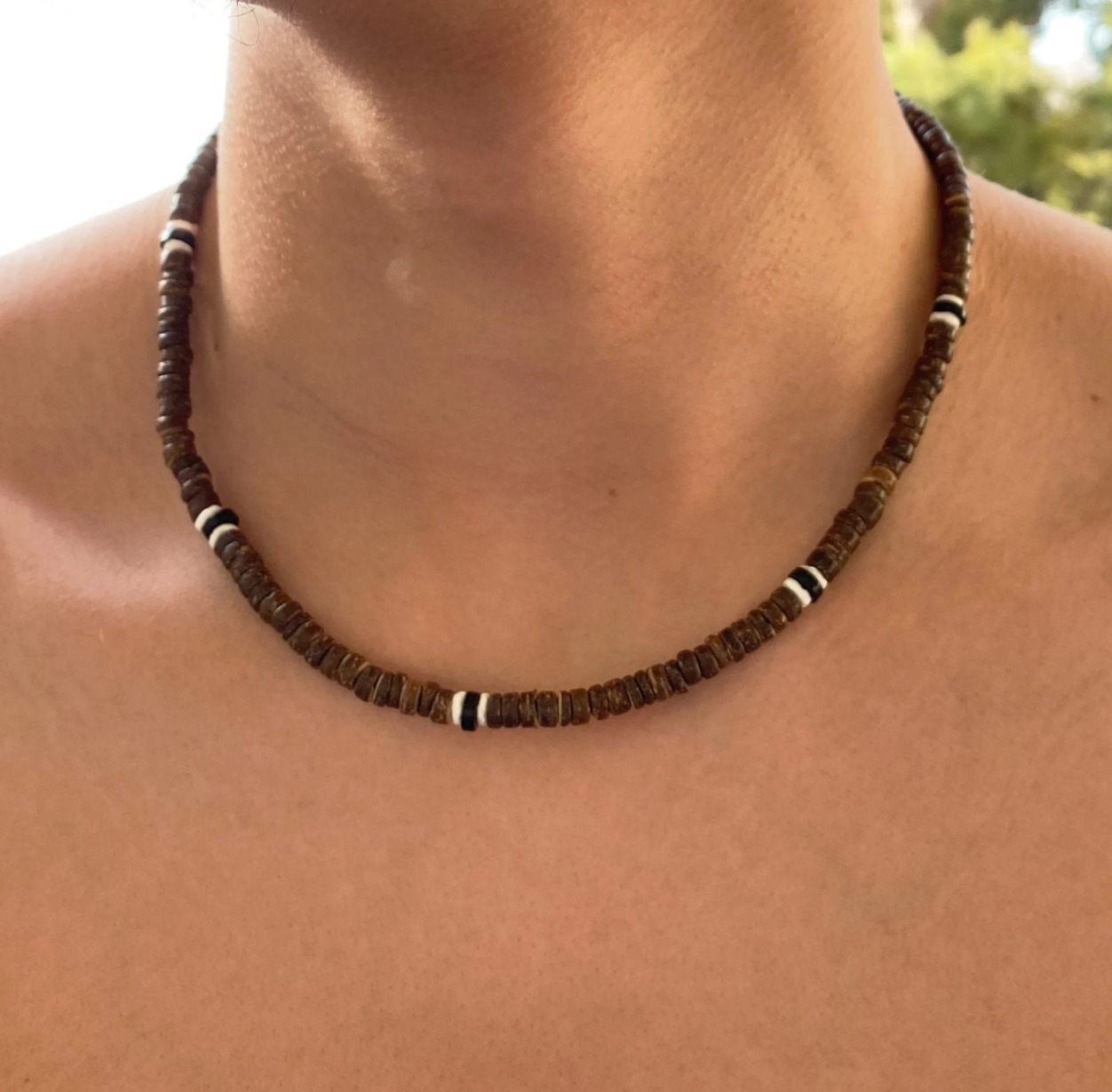남성용 목걸이 천연 코코넛 진주, 흰색 천연 쉘의 헤이 - Mother Of Pearl Shell Pendant Necklace 리뷰 및 가격