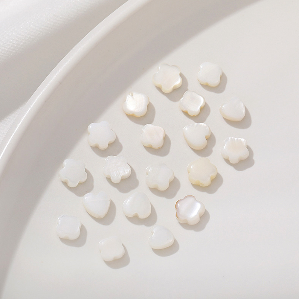 20Pcs 화이트 쉘 사랑 심장 잎 꽃 구멍 구슬 스페 - Mother Of Pearl Shell Pendant Necklace 리뷰 및 가격