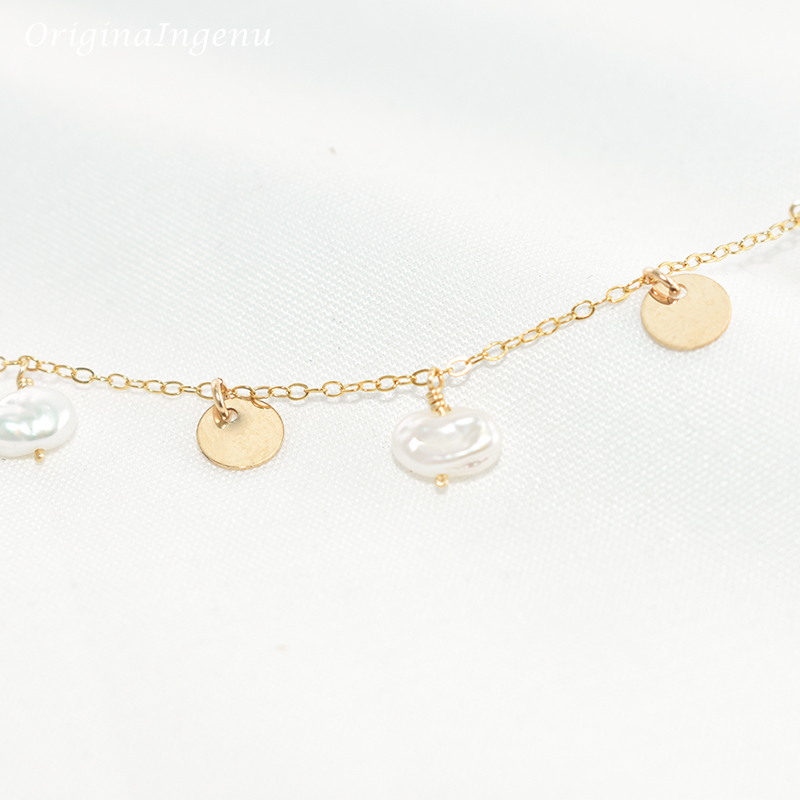 천연 바로크 진주 목걸이, 14K 골드 채워진 동전 초 - Baroque Pearl Pendant Necklace Gold 리뷰 및 가격