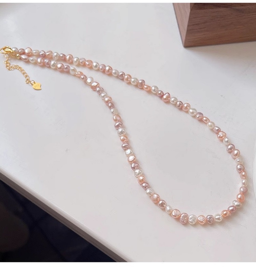 AAA S925 실버 캔디 천연 바로크 진주 목걸이 《 - Baroque Pearl Pendant Necklace Gold 리뷰 및 가격
