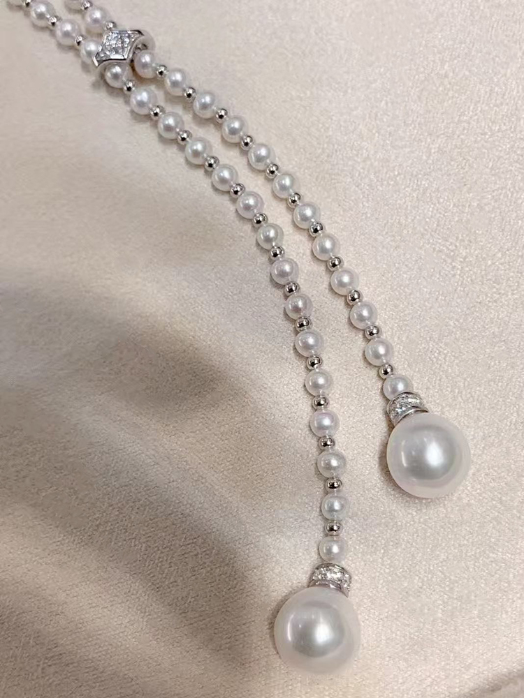 디자이너 스웨터 체인 60cm 길이, 4-5mm 오로라 - Silver Bead Clasps For Pearl Necklace 리뷰 및 가격