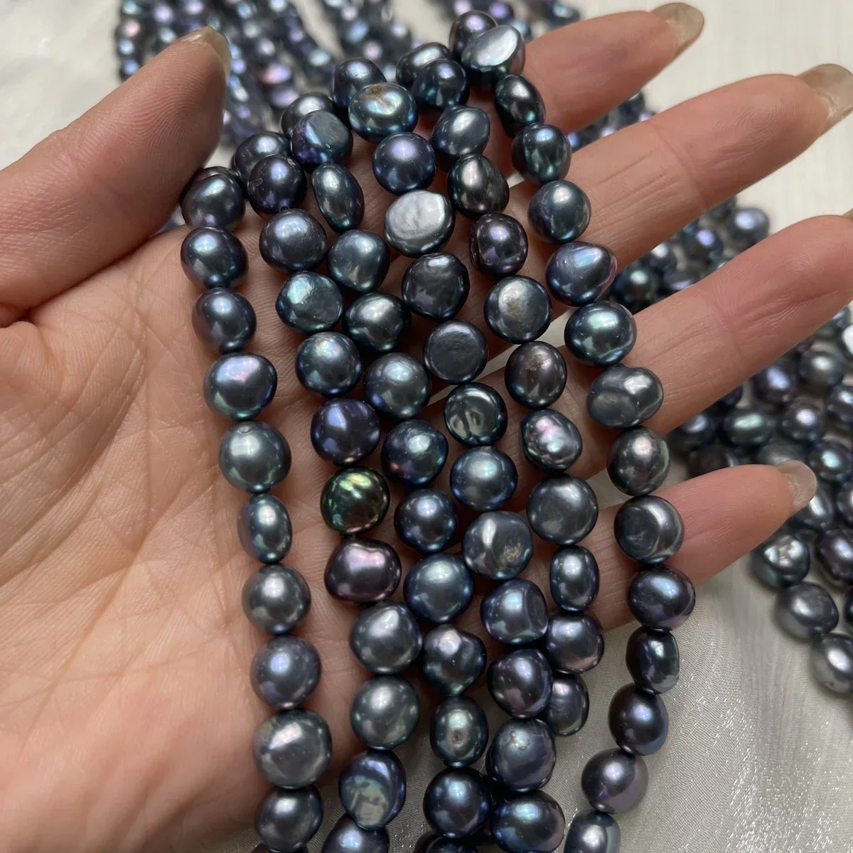 4A 프리미엄 10-11mm 화이트 라운드 담수 진주  - Natural Freshwater Pearl Strand Loose Beads 리뷰 및 가격