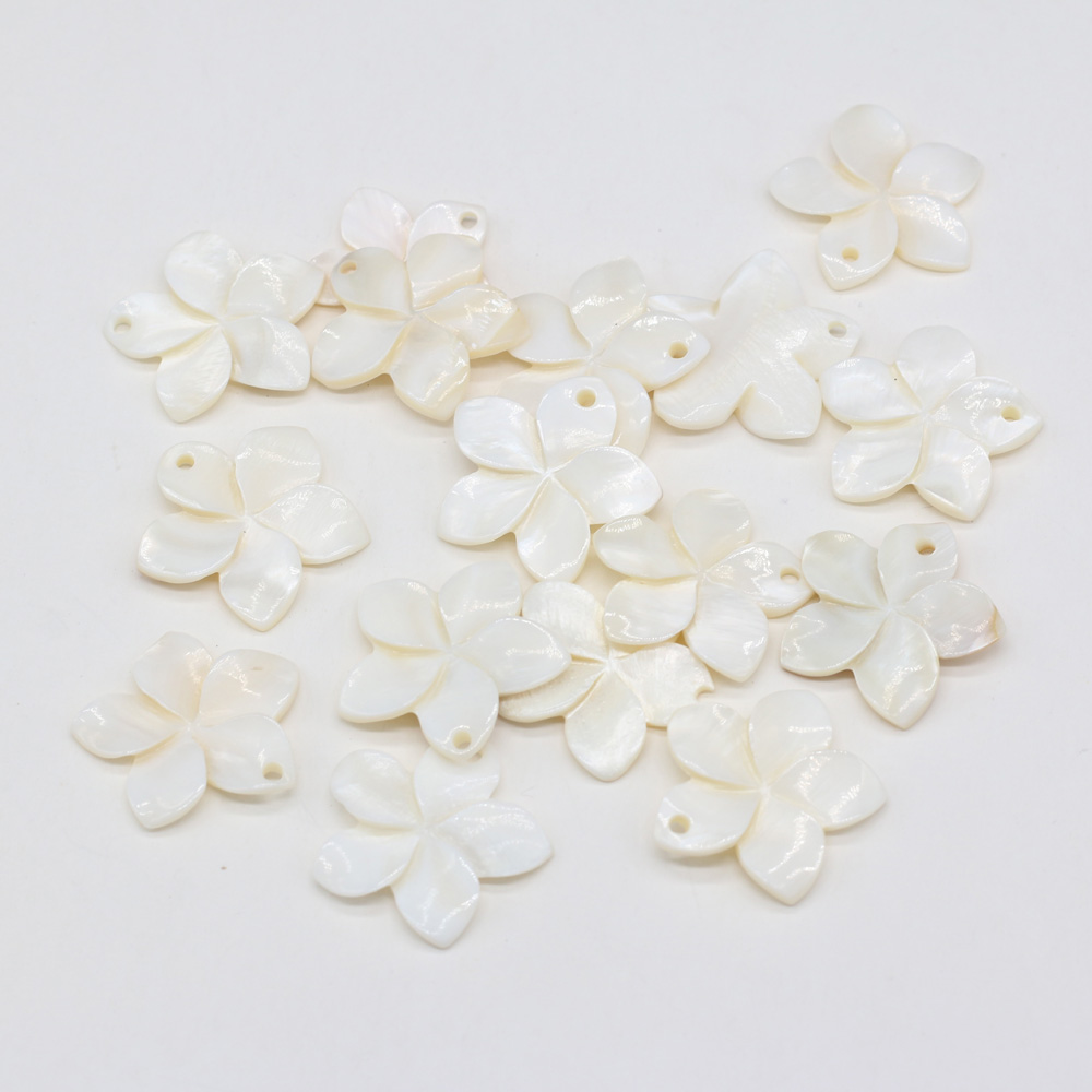 5pcs 자연 꽃 흰 꽃 쉘 펜 던 트 DIY 목걸이  - Mother Of Pearl Shell Pendant Necklace 리뷰 및 가격