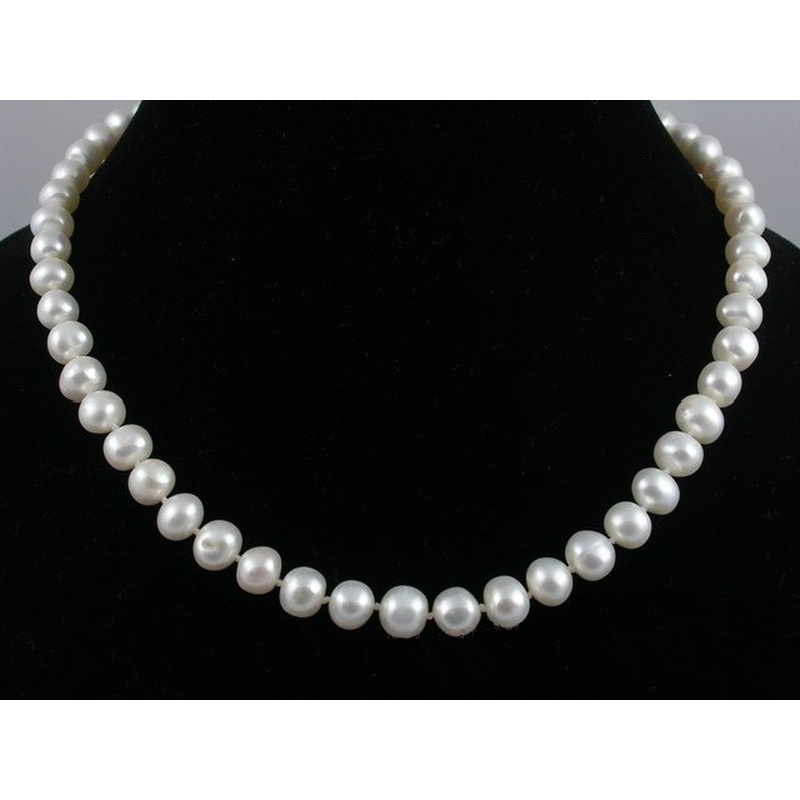 검은색 또는 흰색 8~9mm 양식 진주 목걸이, 길이  - Freshwater Cultured Pearl Necklace 8-9Mm 리뷰 및 가격
