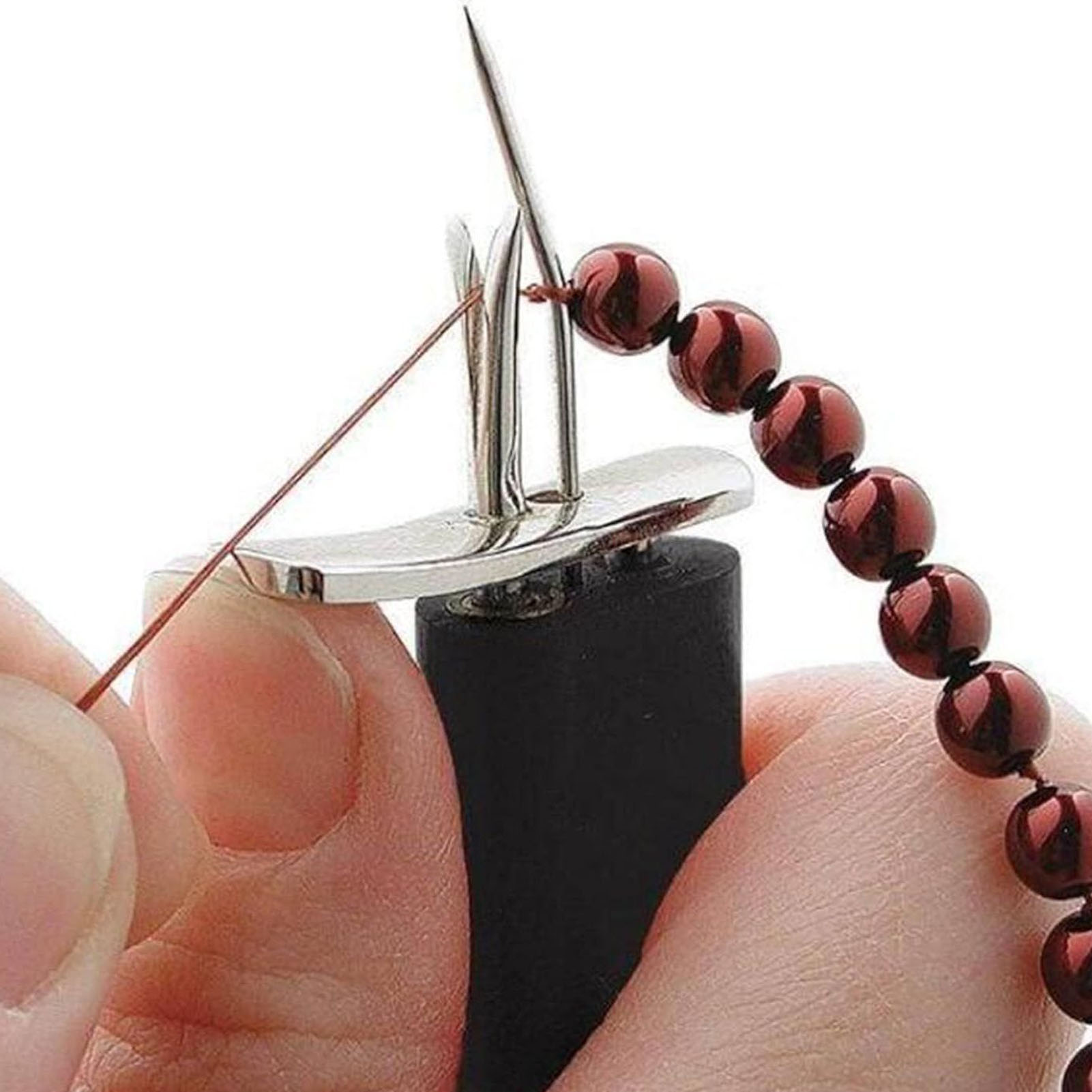 구슬 매듭 도구, 안전한 매듭 만들기, 사용하기 쉬운  - Pearl Knotting Tool Craft Jewelry Making 리뷰 및 가격