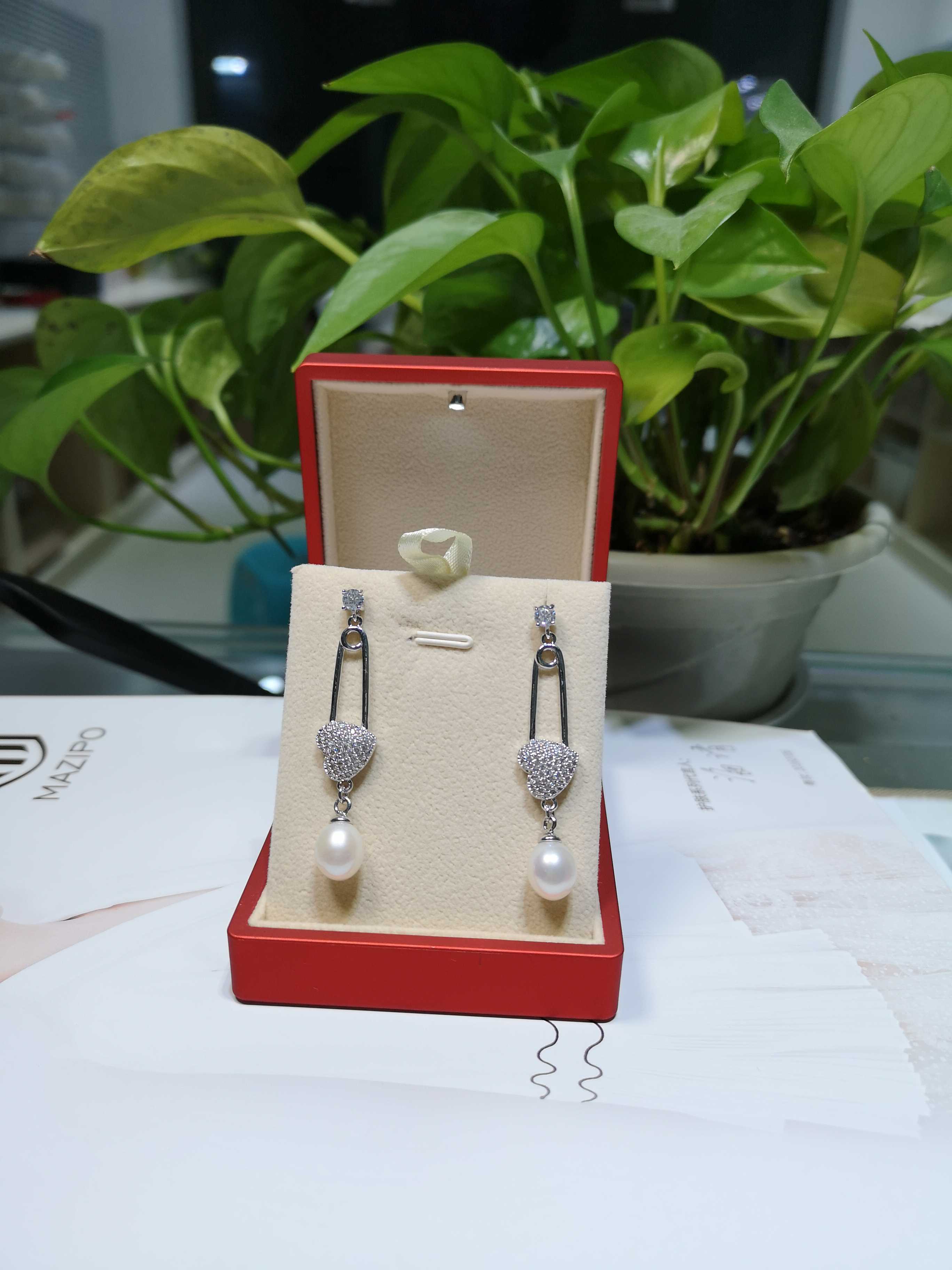 천연 진주 귀걸이, 러브 귀걸이, 핀 실버 귀걸이, 9 - Akoya Pearl Stud Earrings Sterling Silver 리뷰 및 가격