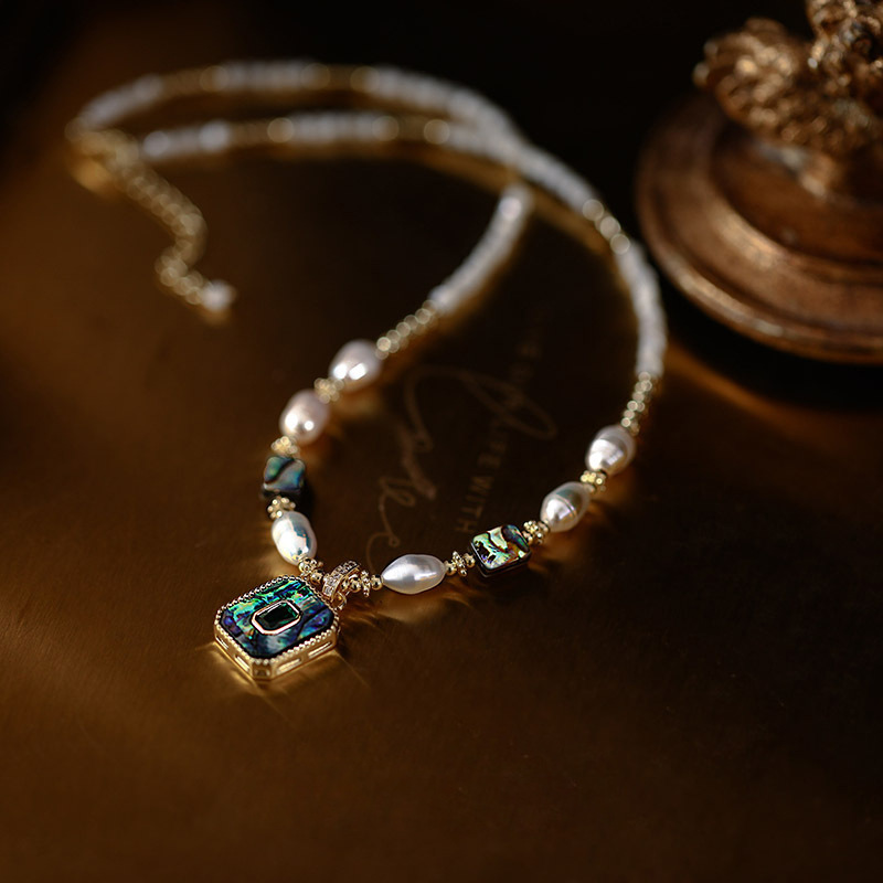 새로운 도착 럭셔리 뷰티 펜던트 100% 천연 담수 진 - Baroque Pearl Pendant Necklace Gold 리뷰 및 가격