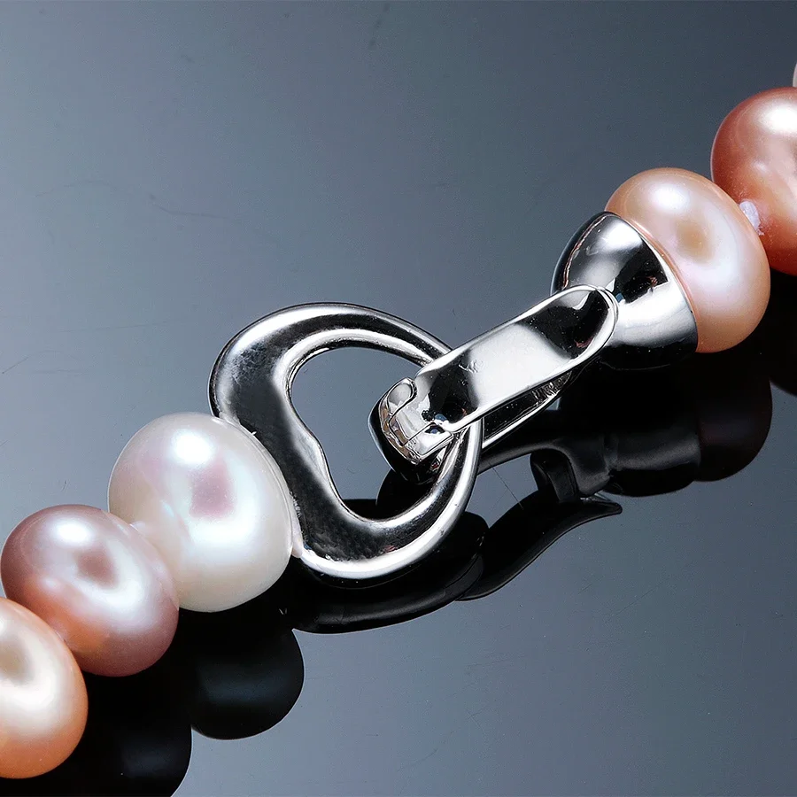 YWYC 7-10mm 빵 구슬 여성을위한 담수 진주 목 - Silver Bead Clasps For Pearl Necklace 리뷰 및 가격