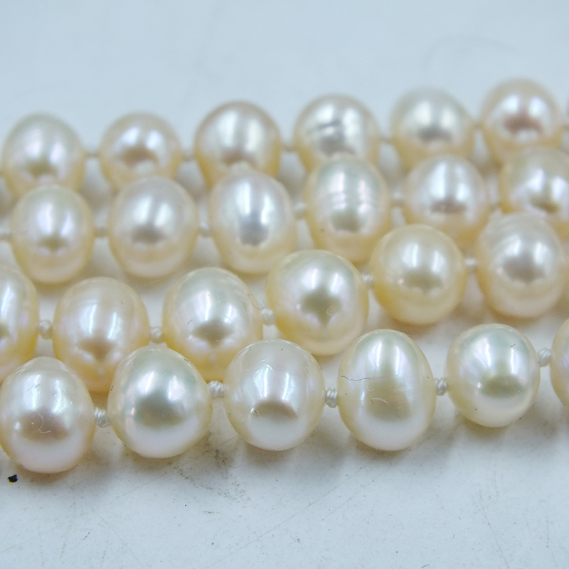 2줄 8-9MM 천연 핑크 담수 진주 목걸이/귀걸이 세 - Freshwater Cultured Pearl Necklace 8-9Mm 리뷰 및 가격
