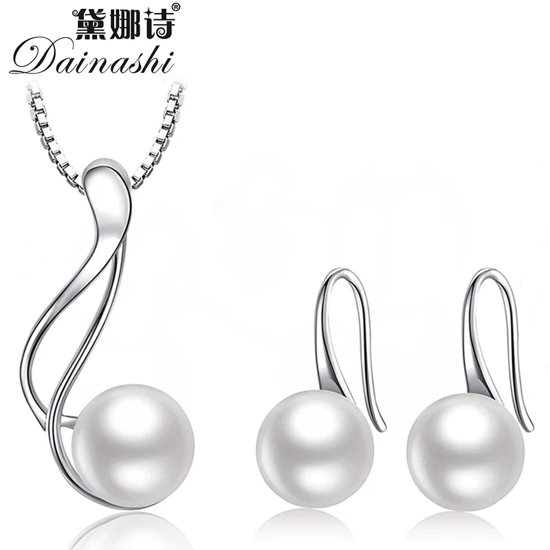 Dainashi-우아한 925 스털링 실버 AAAA 담 - Freshwater Cultured Pearl Necklace 8-9Mm 리뷰 및 가격