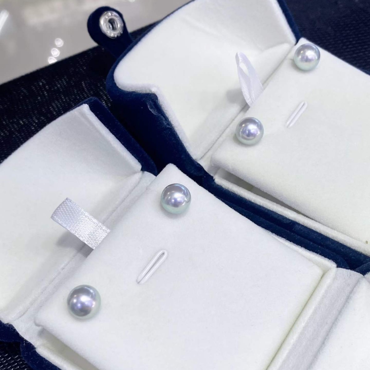 8-9mm 실버 그레이 아코야 해수 진주 스터드 귀걸이 - Akoya Pearl Stud Earrings Sterling Silver 리뷰 및 가격