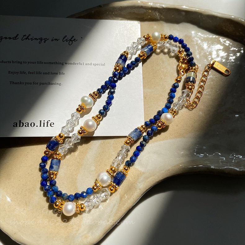 새로운 디자인 100% 천연 담수 진주 & Lazuri - Baroque Pearl Pendant Necklace Gold 리뷰 및 가격