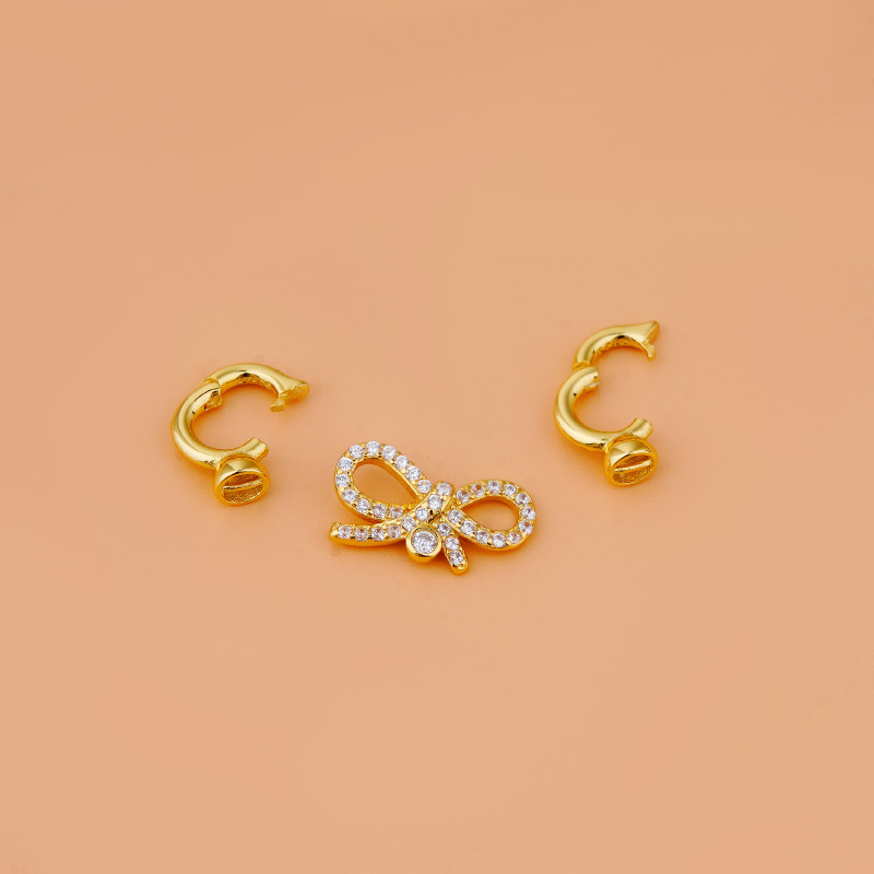 S925 스털링 실버 쥬얼리, 가벼운 럭셔리 작은 활  - Silver Bead Clasps For Pearl Necklace 리뷰 및 가격
