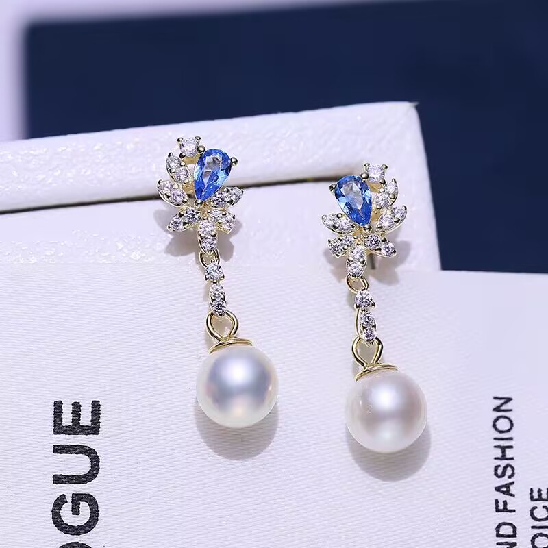 긴 진주 귀걸이 AAAA 9-10mm 10-11mm 1 - Akoya Pearl Stud Earrings Sterling Silver 리뷰 및 가격
