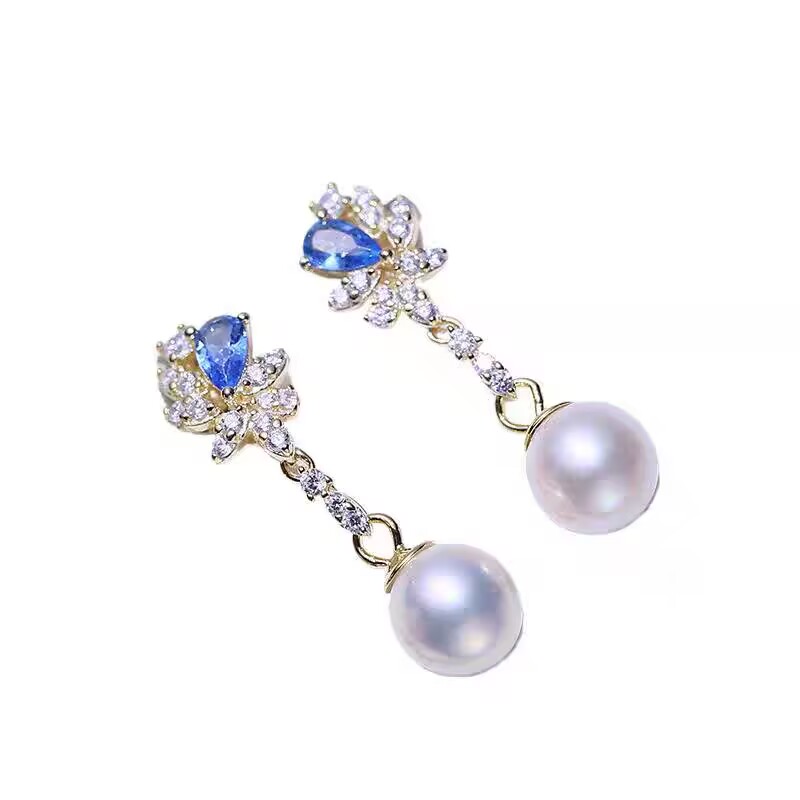긴 진주 귀걸이 AAAA 9-10mm 10-11mm 1 - Akoya Pearl Stud Earrings Sterling Silver 리뷰 및 가격