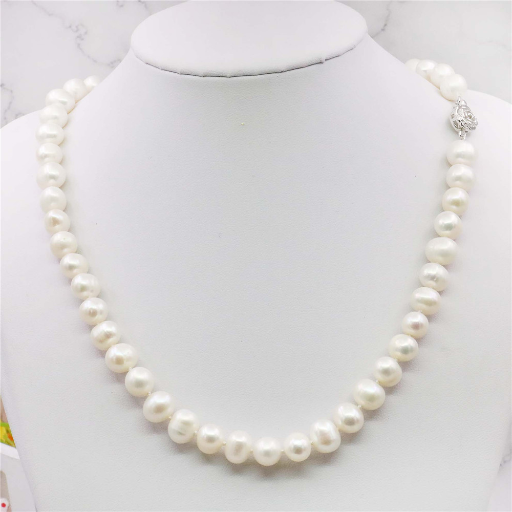 매력적인! 8-9mm 화이트 아코 야 경작 된 진주 목 - Freshwater Cultured Pearl Necklace 8-9Mm 리뷰 및 가격
