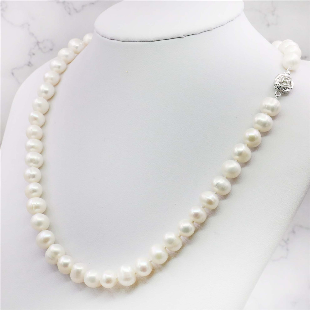 매력적인! 8-9mm 화이트 아코 야 경작 된 진주 목 - Freshwater Cultured Pearl Necklace 8-9Mm 리뷰 및 가격