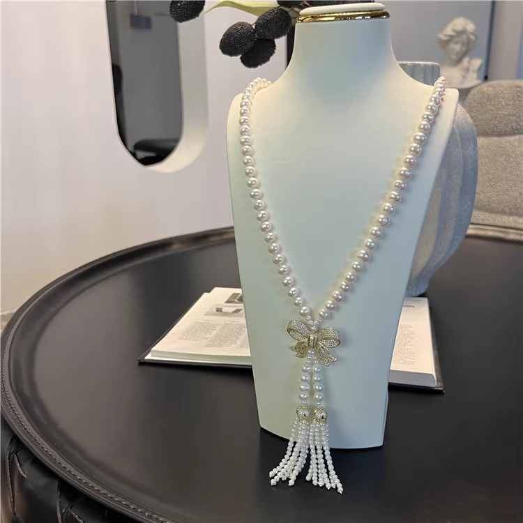 31'' 8-9mm 화이트 담수 양식 진주 펜던트 - Freshwater Cultured Pearl Necklace 8-9Mm 리뷰 및 가격